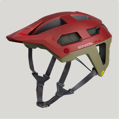 SingleTrack Mips® helmet in Brick Red