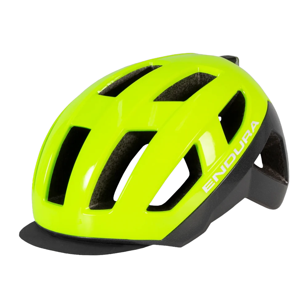 Hi-viz yellow Mips helmet with black visor