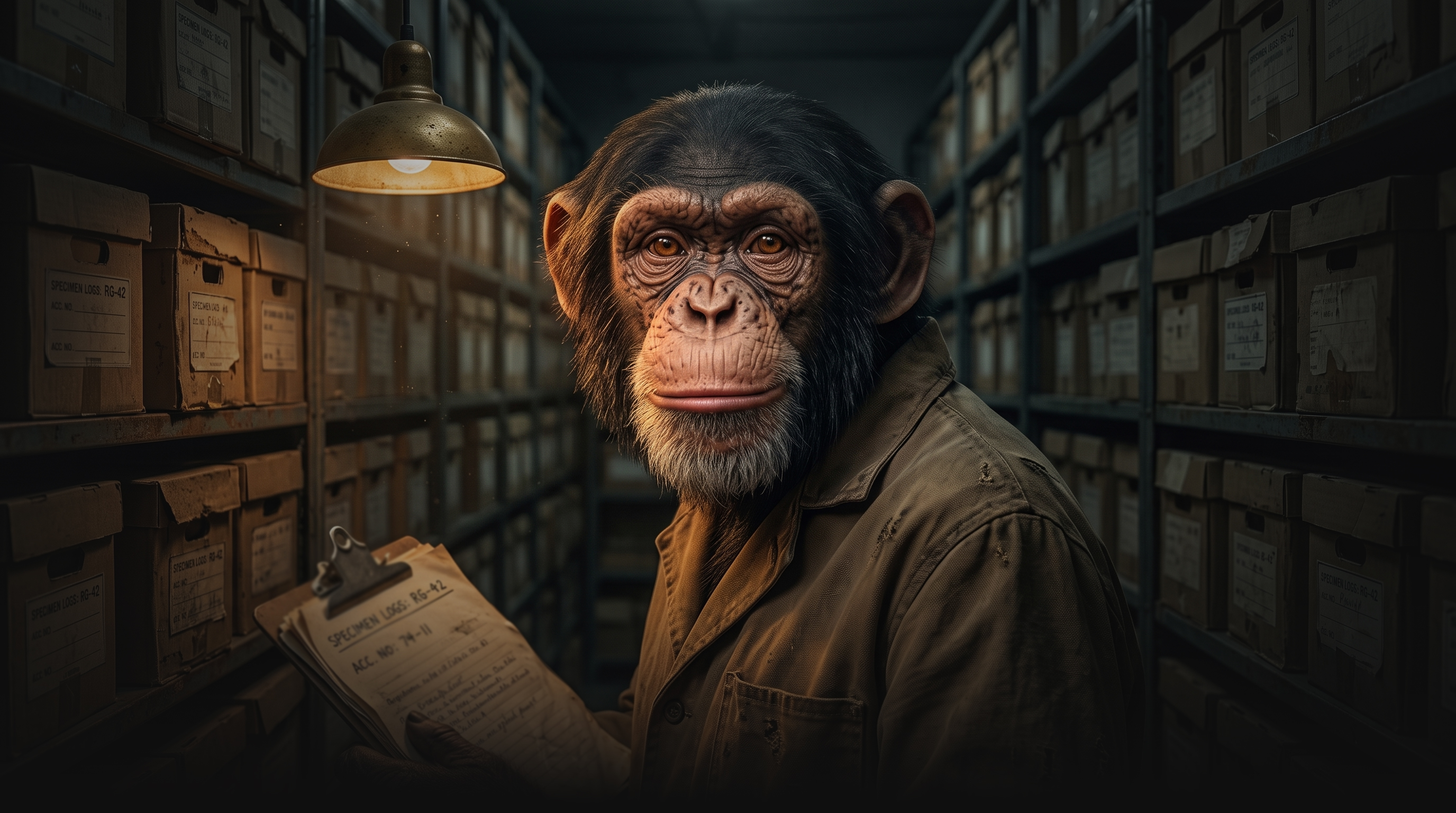 Archive – dusty shelves of specimen logs, quietly catalogued.