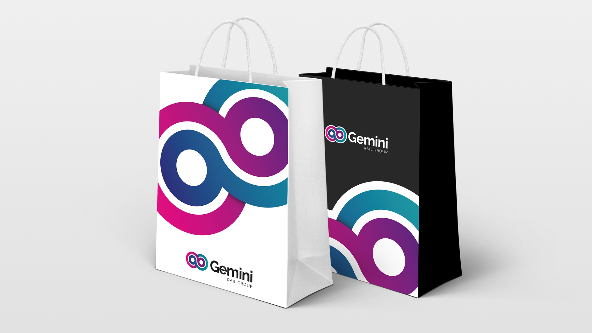 Gemini branded carrier bags
