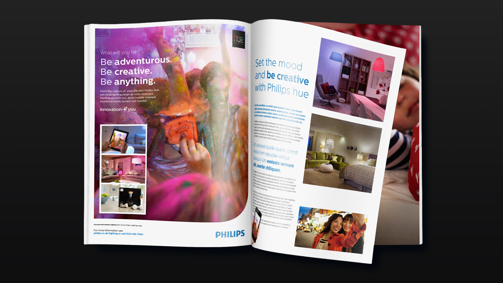 Philips Hue street poster campaign